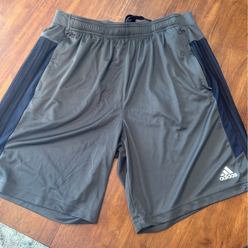 Adidas grey jogger athletic shorts